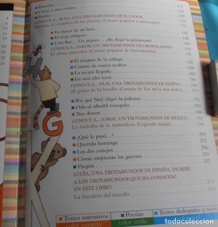 Libros de segunda mano: LECTURAS PARA TROTAMUNDOS 4&ordm; DE PRIMARIA, SM. - Foto 4