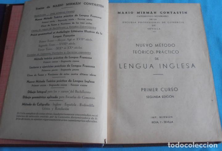 Libros de segunda mano: PRIMER CURSO DE INGLES, MARIO MIRMAN CONTASTIN - Foto 4
