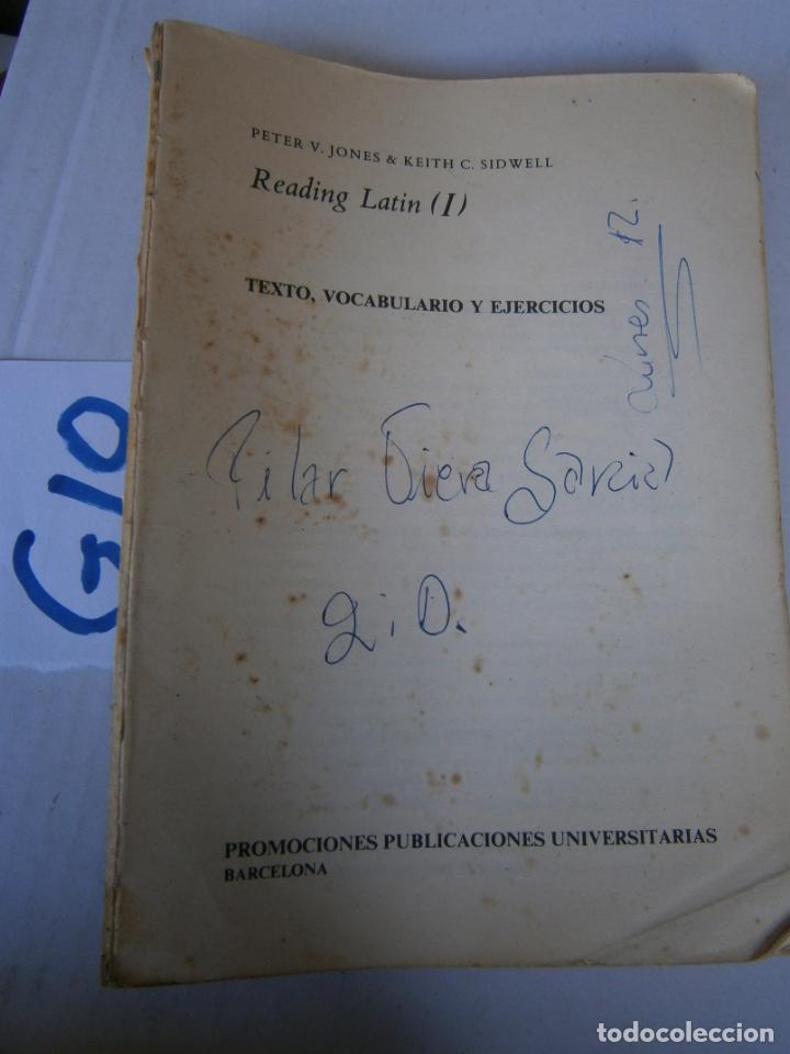 Libros de segunda mano: ANTIGUO LIBRO DE TEXTO - READING LATIN - Foto 1