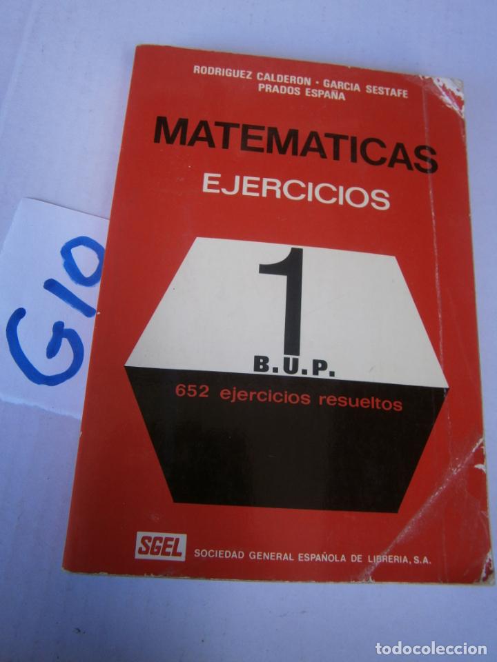 Libros de segunda mano: ANTIGUO LIBRO DE TEXTO - MATEMATICAS 1&ordm; BUP EJERCICIOS - Foto 1