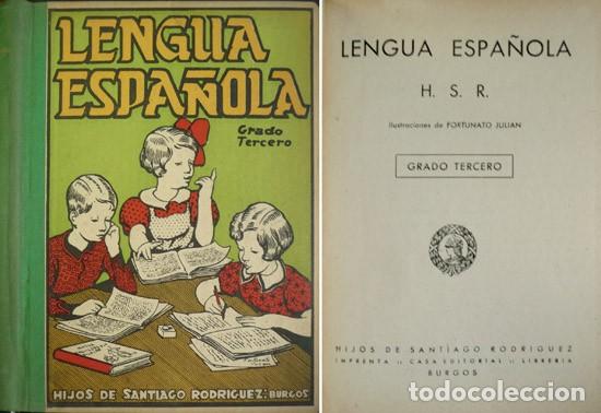 Libros de segunda mano: Lengua Espa&ntilde;ola. Grado Tercero. 1943. - Foto 1