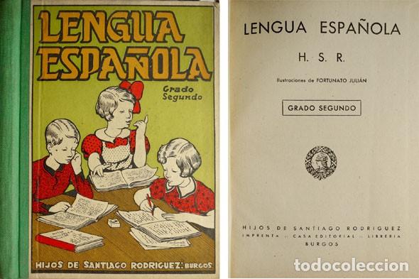 Libros de segunda mano: Lengua Espa&ntilde;ola. Grado Segundo. 1943. - Foto 1