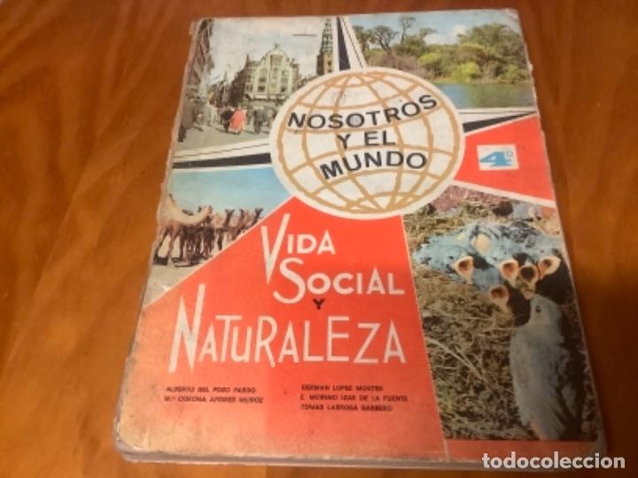 Second hand books: LIBRO DE TEXTO NOSOTROS Y EL MUNDO DE 4 DE E.G.B.
