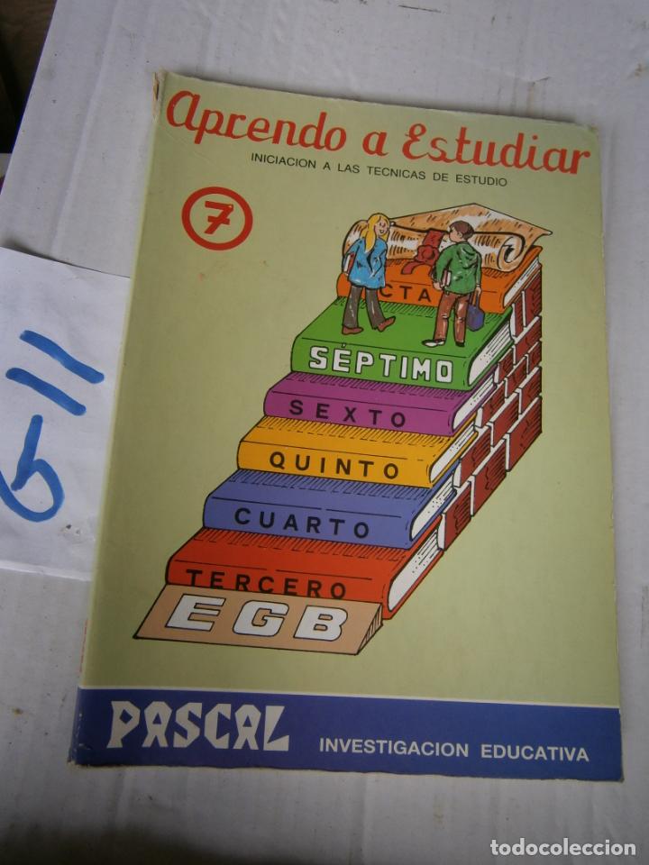 Libros de segunda mano: ANTIGUO LIBRO DE TEXTO - APRENDO A ESTUDIAR - PASCAL - Foto 1