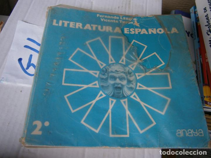 Libros de segunda mano: ANTIGUO LIBRO DE TEXTO - LITERATURA ESPA&Ntilde;OLA 2&ordm; - Foto 1