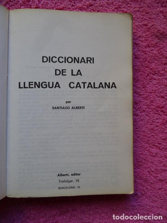 Libros de segunda mano: diccionari de la llengua catalana editor Albert&iacute; 1989 - Foto 2