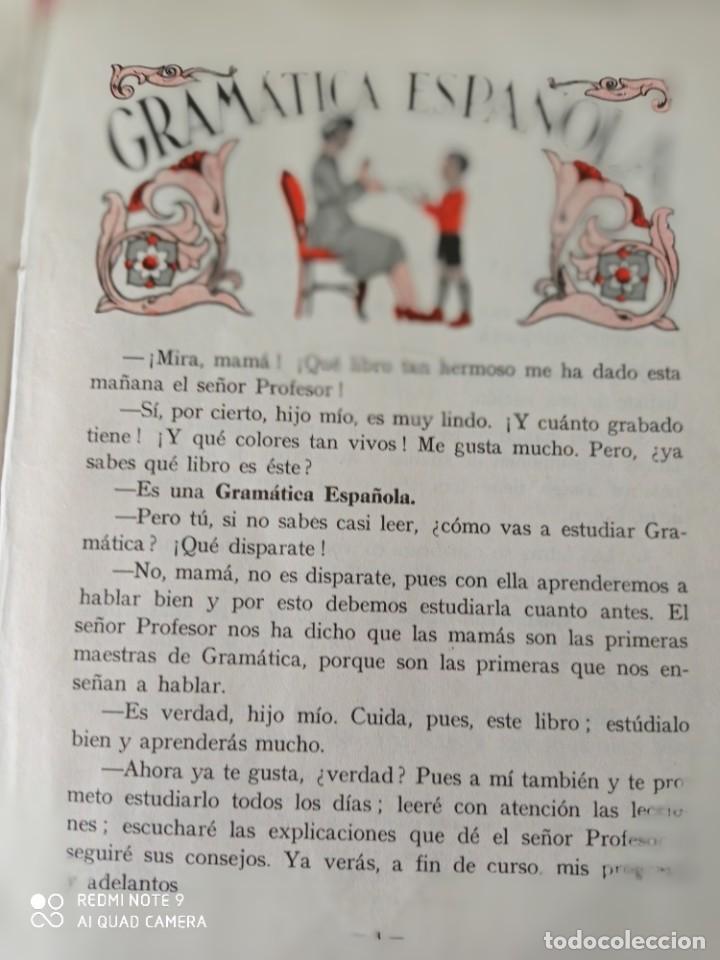 Libros de segunda mano: Antiguo libro de Escuela de Gram&aacute;tica , grado preparatorio edi, Edelvives - Foto 4