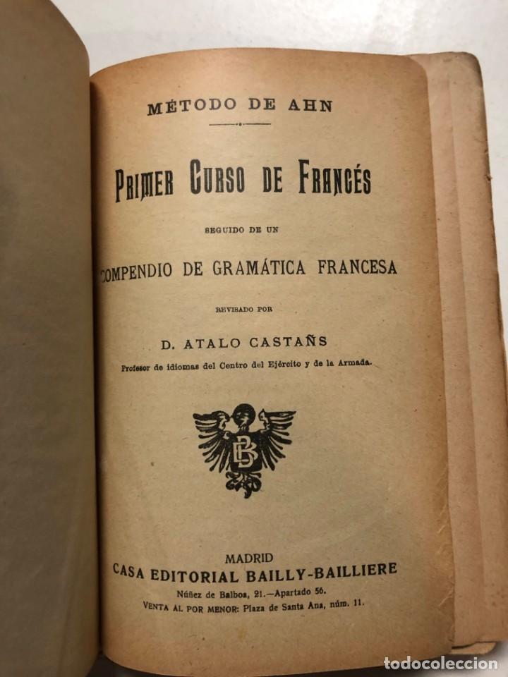 Libros de segunda mano: METODOS DE AHN. FRANCES COMPLETO. BAILLY-BAILLIERE - Foto 4