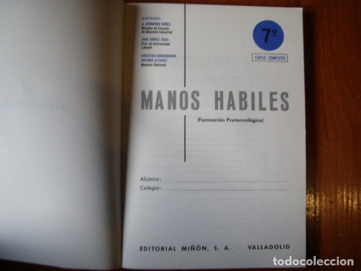 Libros de segunda mano: LIBRO MANOS H&Aacute;BILES EDITORIAL MI&Ntilde;ON 7 EGB - Foto 2