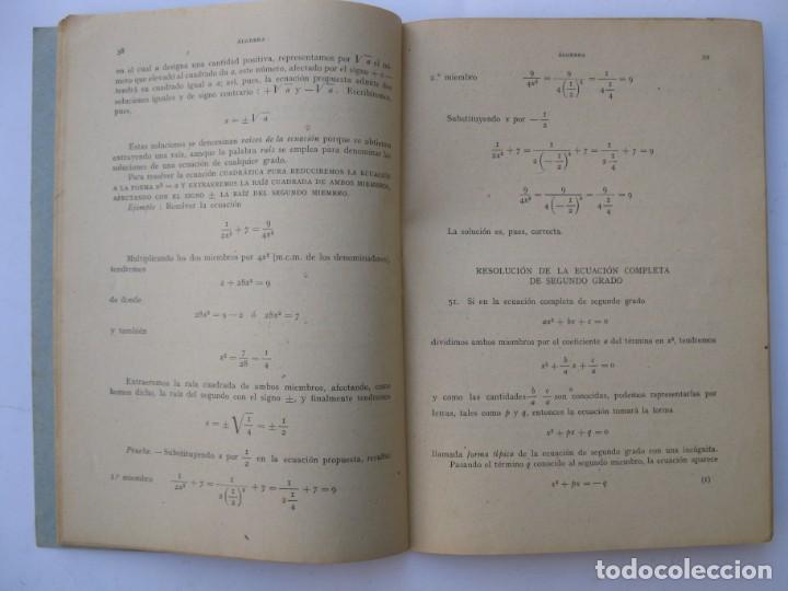 Libros de segunda mano: &Aacute;LGEBRA - TERCERA PARTE - SERVICIO DE EXTENSI&Oacute;N DE ENSE&Ntilde;ANZAS T&Eacute;CNICAS. - Foto 2