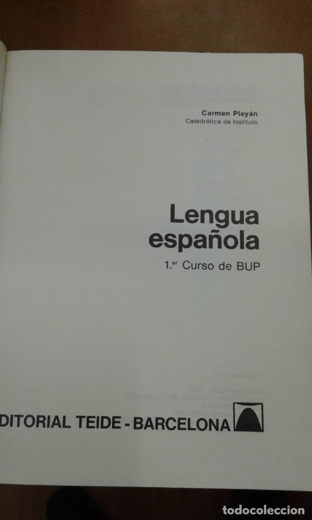 Libros de segunda mano: Lengua espa&ntilde;ola. Bachillerato 1&ordm; - Foto 2