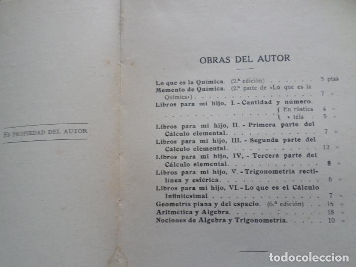 Libros de segunda mano: LIBRO GEOMETRIA PLANA Y DEL ESPACIO 1931 - Foto 8