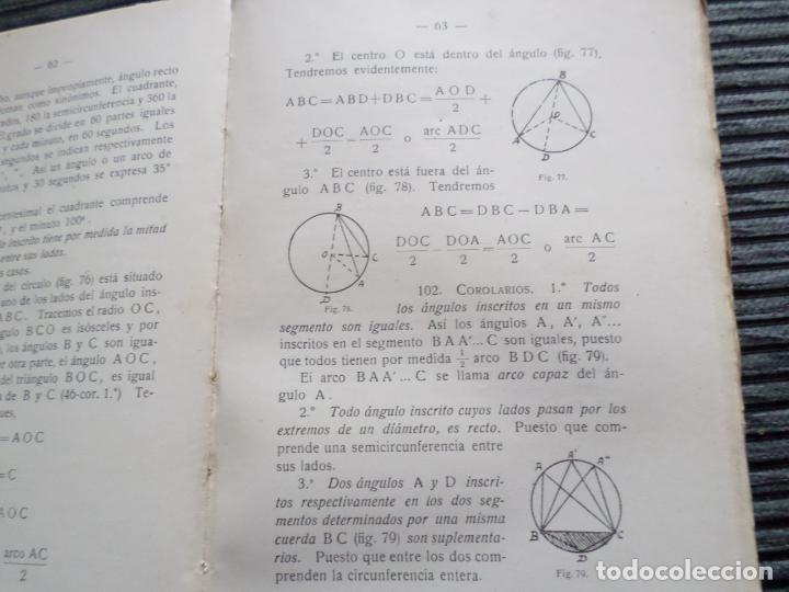 Libros de segunda mano: LIBRO GEOMETRIA PLANA Y DEL ESPACIO 1931 - Foto 11