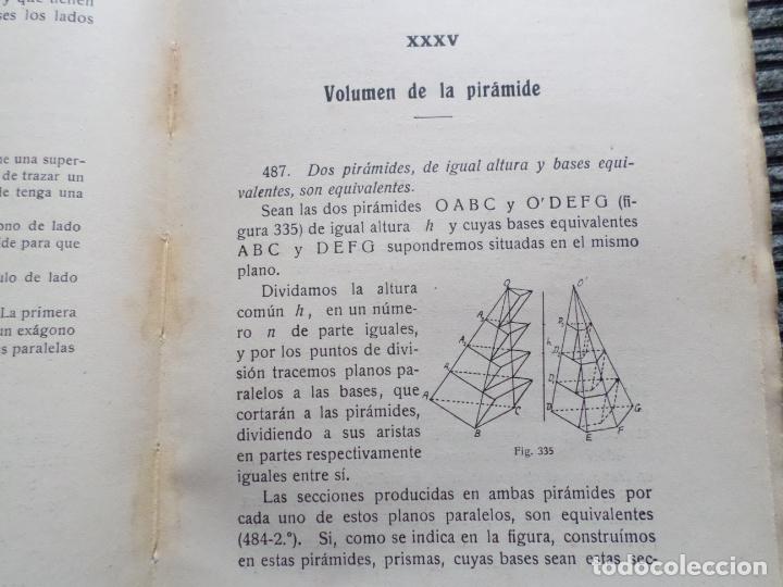 Libros de segunda mano: LIBRO GEOMETRIA PLANA Y DEL ESPACIO 1931 - Foto 16