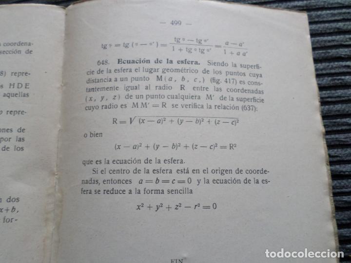Libros de segunda mano: LIBRO GEOMETRIA PLANA Y DEL ESPACIO 1931 - Foto 20