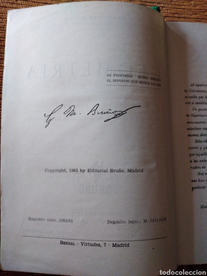 Libros de segunda mano: Geometr&iacute;a curso superior ediciones Bru&ntilde;o - Foto 3