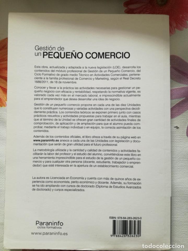 Libros de segunda mano: Gesti&oacute;n de un peque&ntilde;o comercio - Paraninfo, 2014 - Foto 2