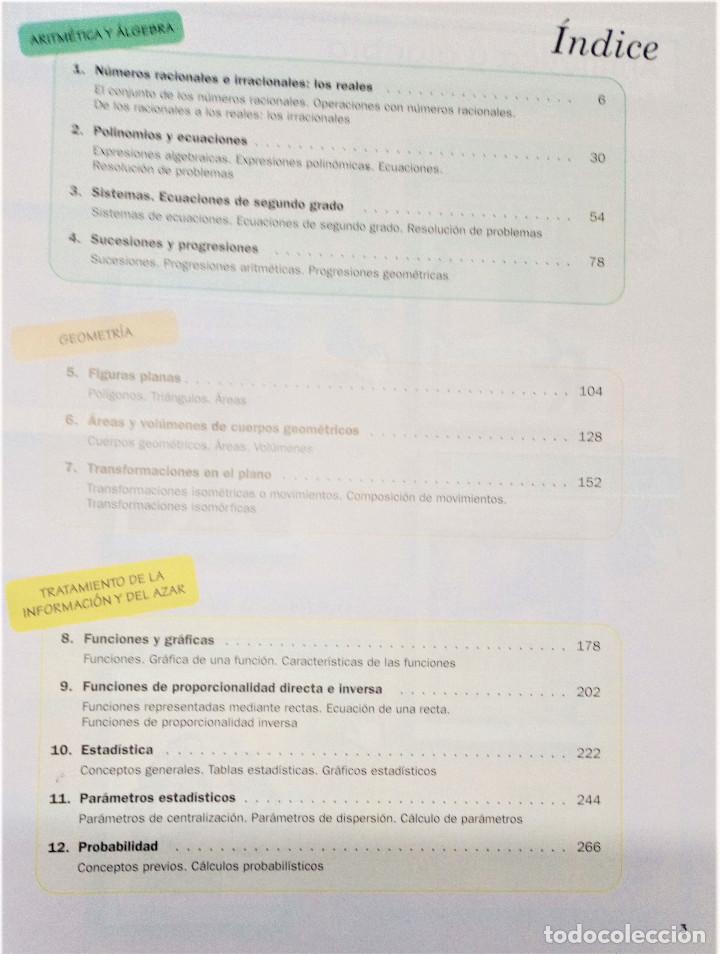 Libros de segunda mano: MATEM&Aacute;TICAS 3&ordm; ESO - EDITORIAL GUADIEL - Foto 7