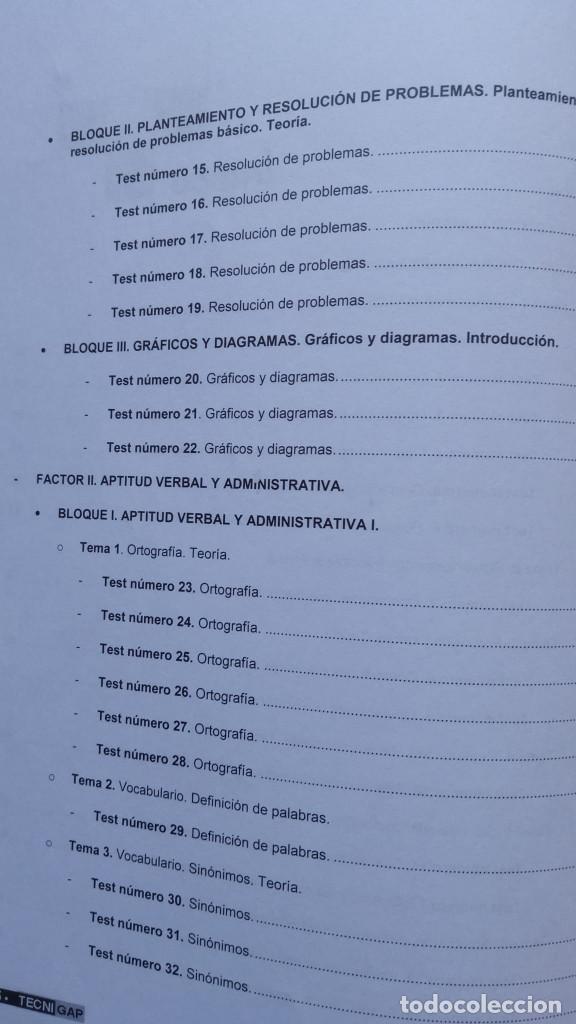 Libros de segunda mano: Test psicotecnicos TECNIGAP. 2 tomos - Foto 4
