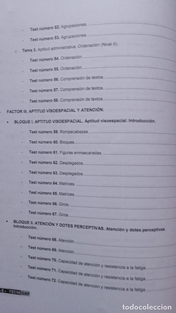 Libros de segunda mano: Test psicotecnicos TECNIGAP. 2 tomos - Foto 6