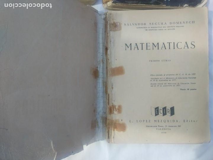 Libros de segunda mano: LIBROS MATEM&Aacute;TICAS 1 - 2 - 3 Y 4 CON PROGRAMA - ECIR - *R - Foto 4