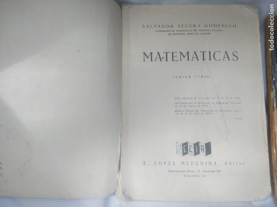 Libros de segunda mano: LIBROS MATEM&Aacute;TICAS 1 - 2 - 3 Y 4 CON PROGRAMA - ECIR - *R - Foto 6