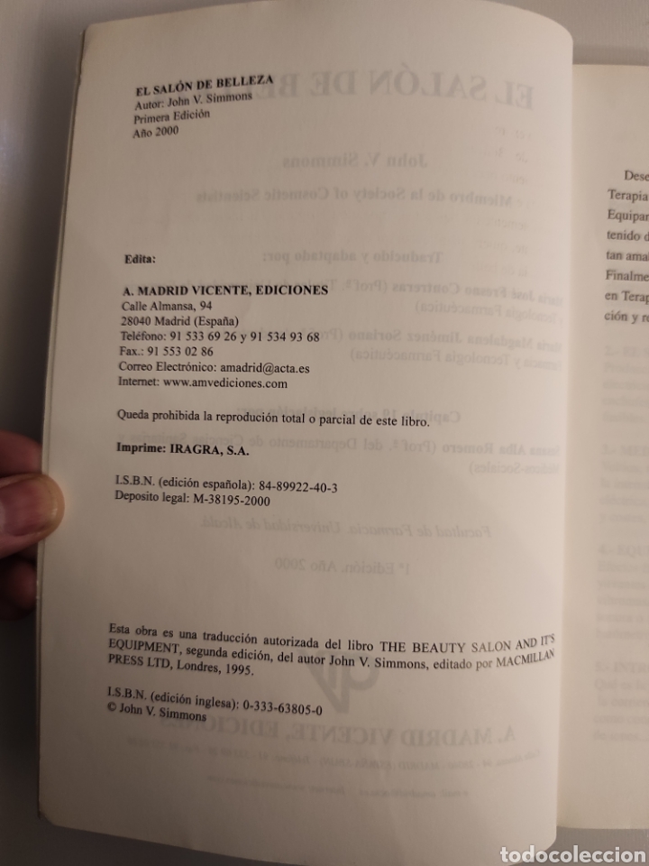 Libros de segunda mano: El sal&oacute;n de belleza. John V. Simmons - Foto 4