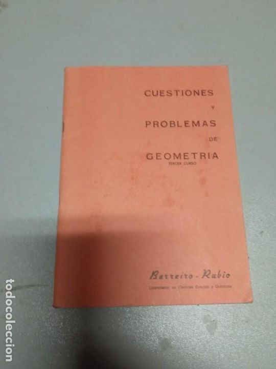 Libros de segunda mano: Cuestiones y problemas de geometr&iacute;a Rubio - Foto 1