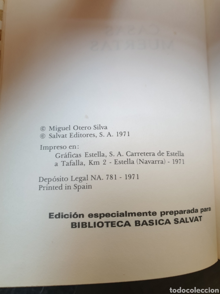 Libros de segunda mano: Casas muertas - Miguel otero silva - Foto 5
