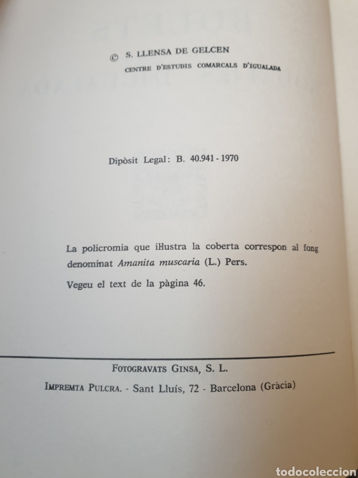 Libros de segunda mano: Bolets de les rodalies d igualada - Foto 6
