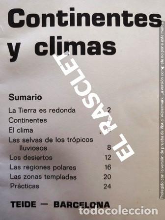 Libros de segunda mano: CONTINENTES Y CLIMAS - EDITORIAL TEIDE - Foto 2