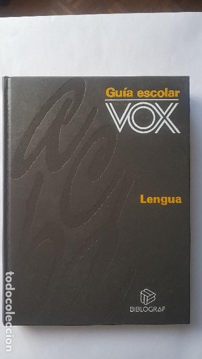 Libros de segunda mano: GUIA ESCOLAR VOX - LENGUA - EDITORIAL BIBLOGRAF - Foto 1
