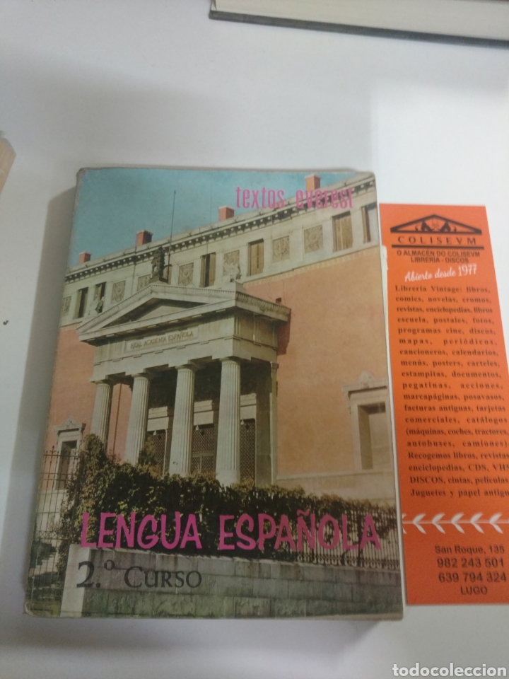 Libros de segunda mano: LENGUA ESPA&Ntilde;OLA 2 CURSO.TEXTOS EVEREST 1966 - Foto 2