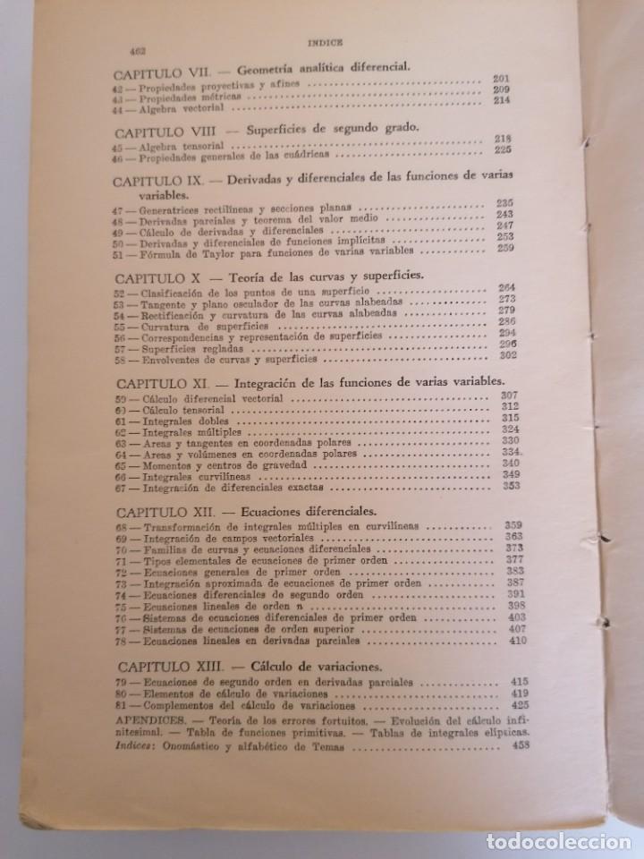 Libros de segunda mano: CURSO DE CALCULO INFINITESIMAL. REY PASTOR - Foto 5