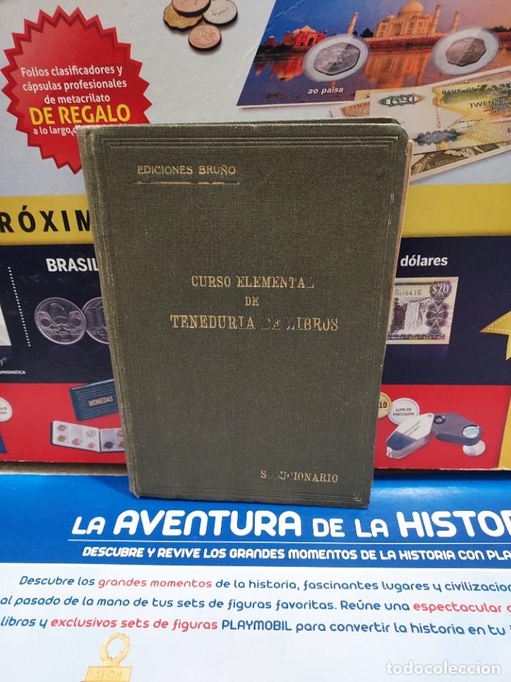 Libros de segunda mano: ANTIGUO LIBRO..&rdquo;&rdquo;CURSO ELEMENTAL DE TENEDURIA DE LIBROS&rdquo;&rdquo;..SOLUCIONARIO...EDICIONES BRU&Ntilde;O...1942.. - Foto 1