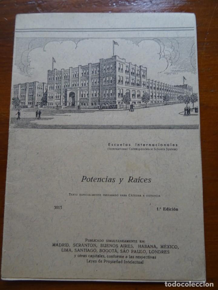Libros de segunda mano: Escuelas Internacionales, potencia y raices, 38 pags