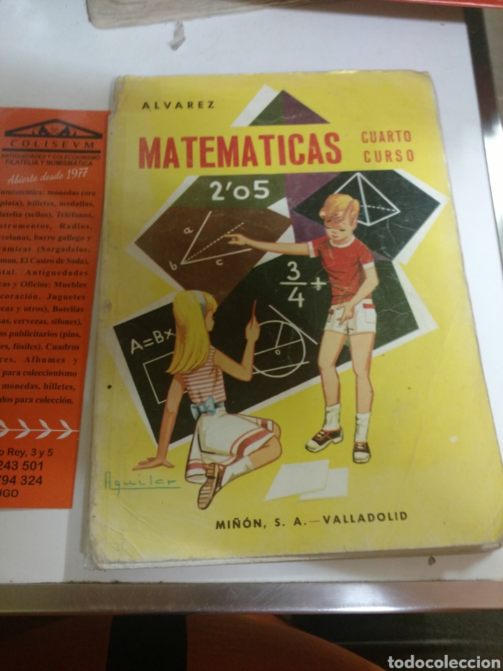 Libros de segunda mano: MATEM&Aacute;TICAS CUARTO CURSO ALVAREZ EDITORIAL MI&Ntilde;ON - Foto 1