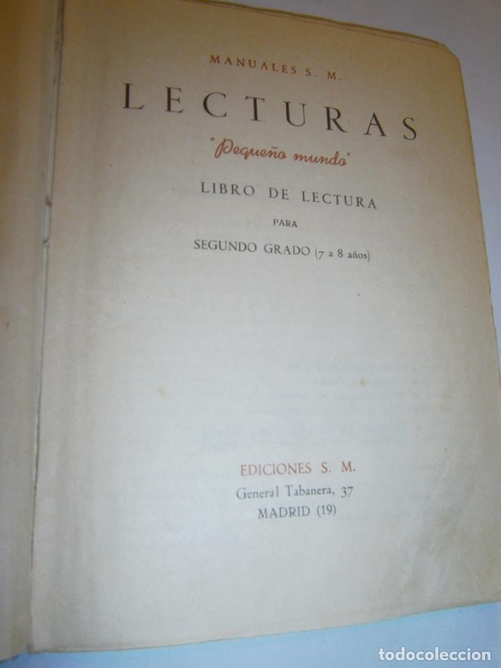 Libros de segunda mano: ANTIGUO LIBRO DE TEXTO - LECTURAS - PEQUE&Ntilde;O MUNDO - Foto 2