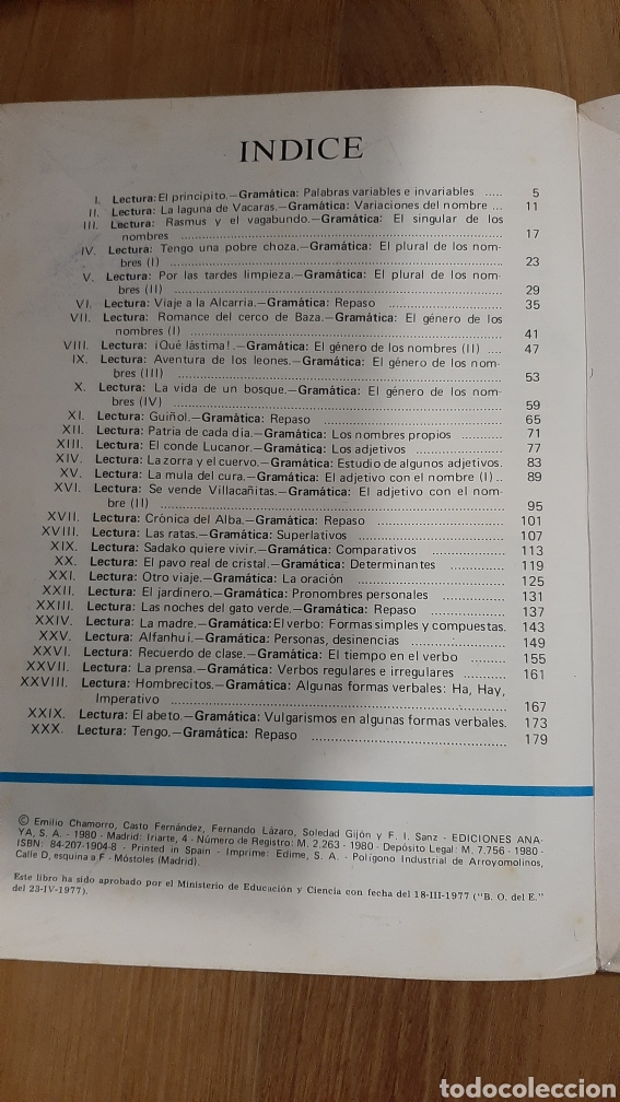 Libros de segunda mano: LENGUA ESPA&Ntilde;OLA 4 EGB ANAYA 1977 - Foto 2