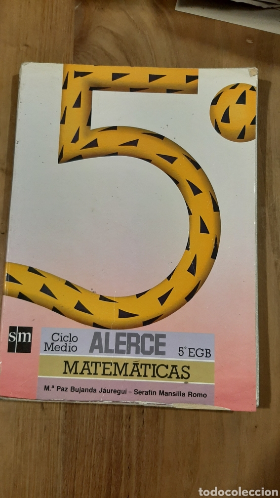 Libros de segunda mano: 5 EGB MATEM&Aacute;TICAS SM ALERCE CICLO MEDIO 1986 - Foto 1