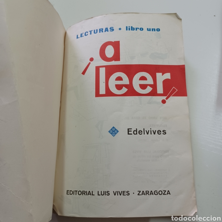 Libros de segunda mano: A LEER - LECTURAS LIBRO UNO 1967 EDELVIVES - Foto 2