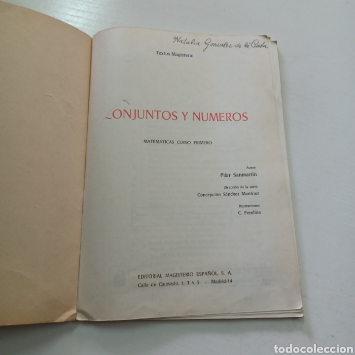 Libros de segunda mano: CONJUNTOS Y NUMEROS 1 EDITORIAL MAGISTERIO ESPA&Ntilde;OL - Foto 2