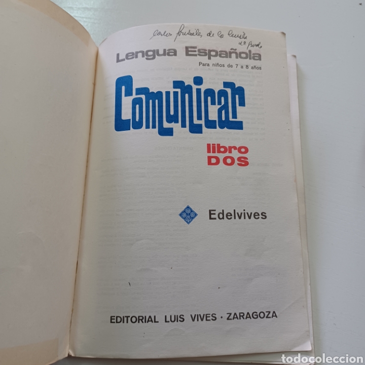 Libros de segunda mano: COMUNICAR - LENGUA ESPA&Ntilde;OLA LIBRO DOS 1966 EDELVIVES - Foto 2