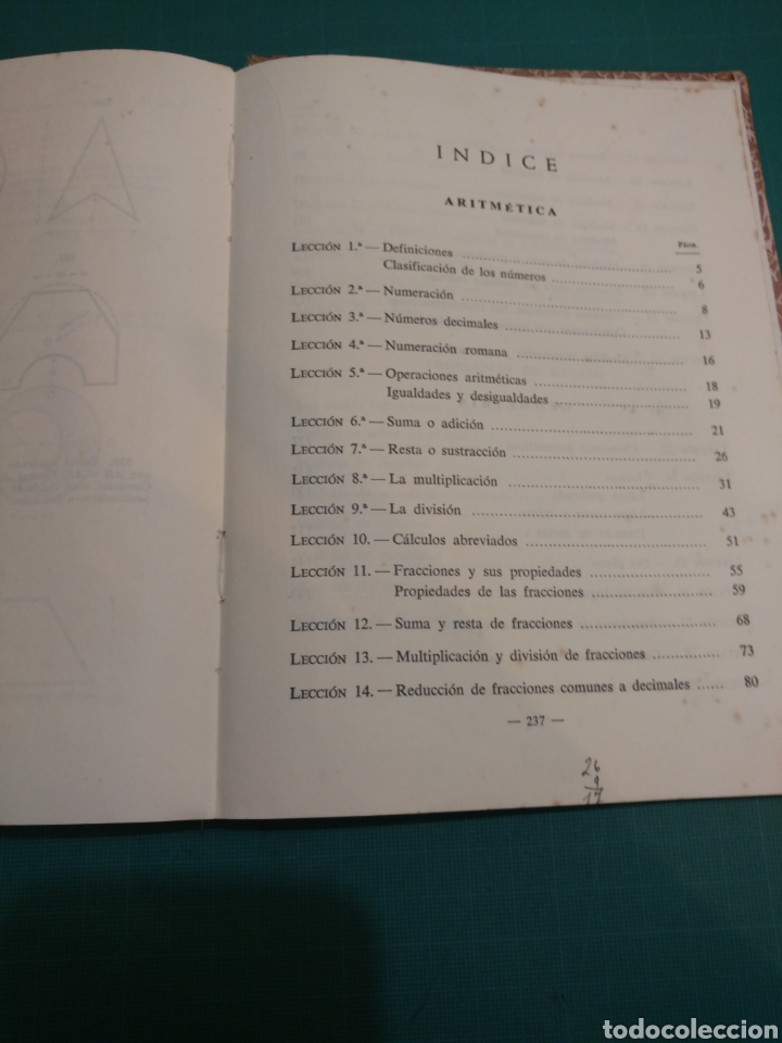 Libros de segunda mano: MATEM&Aacute;TICAS PRIMER CURSO .Plan 1953 EDELWEISS 1 EDICI&Oacute;N - Foto 2