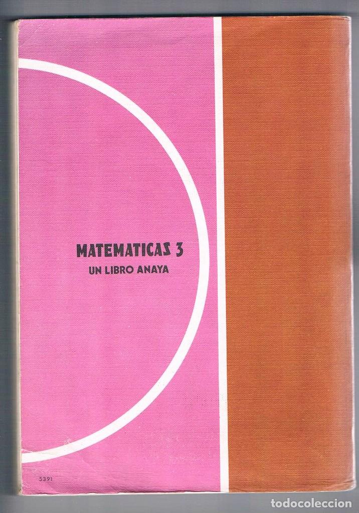 Libros de segunda mano: Libro de texto Matematicas 3 egb anaya 1981 **- - Foto 2
