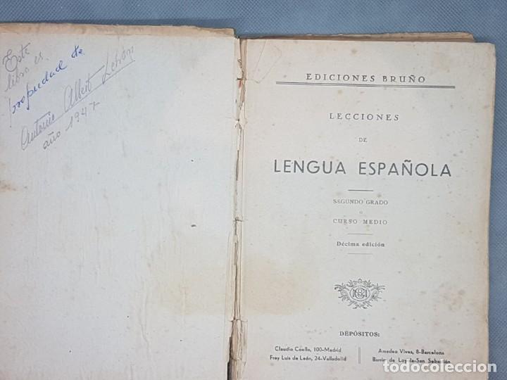 Libros de segunda mano: Libro lengua Espa&ntilde;ola a&ntilde;os 30 ediciones Bru&ntilde;o - Foto 2