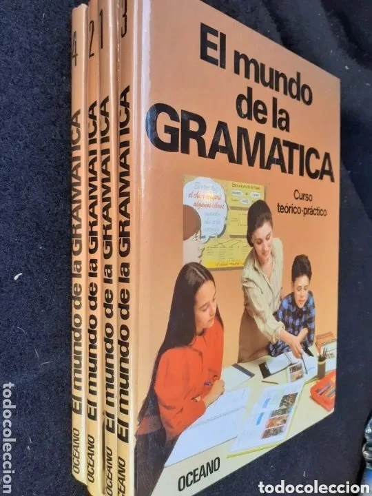 Libros de segunda mano: EL MUNDO DE LA GRAMATICA - 4 TOMOS (COMPLETA) OCEANO - Foto 1