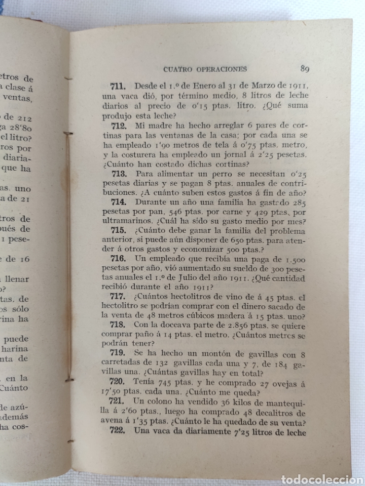 Libros de segunda mano: Aritm&eacute;tica Te&oacute;rico Pr&aacute;ctica. Segundo Grado. 1911 asm - Foto 4