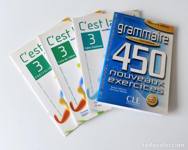Libros de segunda mano: 4 Libros para aprender franc&eacute;s C'es la vie! 3. Libro del alumno, Cuaderno de ejericios y Porfolio.