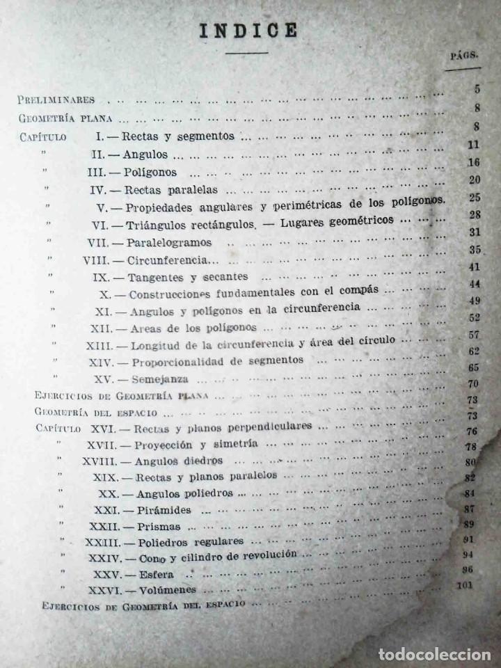Libros de segunda mano: Elementos de geometr&iacute;a (F&eacute;lix Correa) 1943 - Foto 10